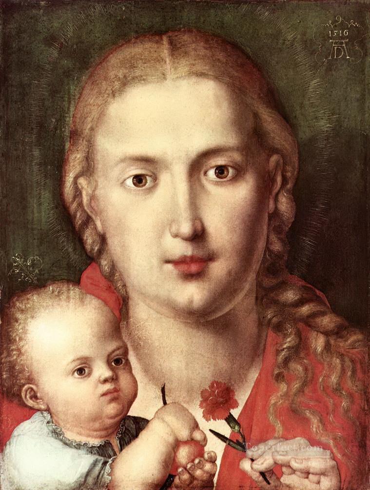 The Madonna of the Carnation Albrecht Durer Oil Paintings